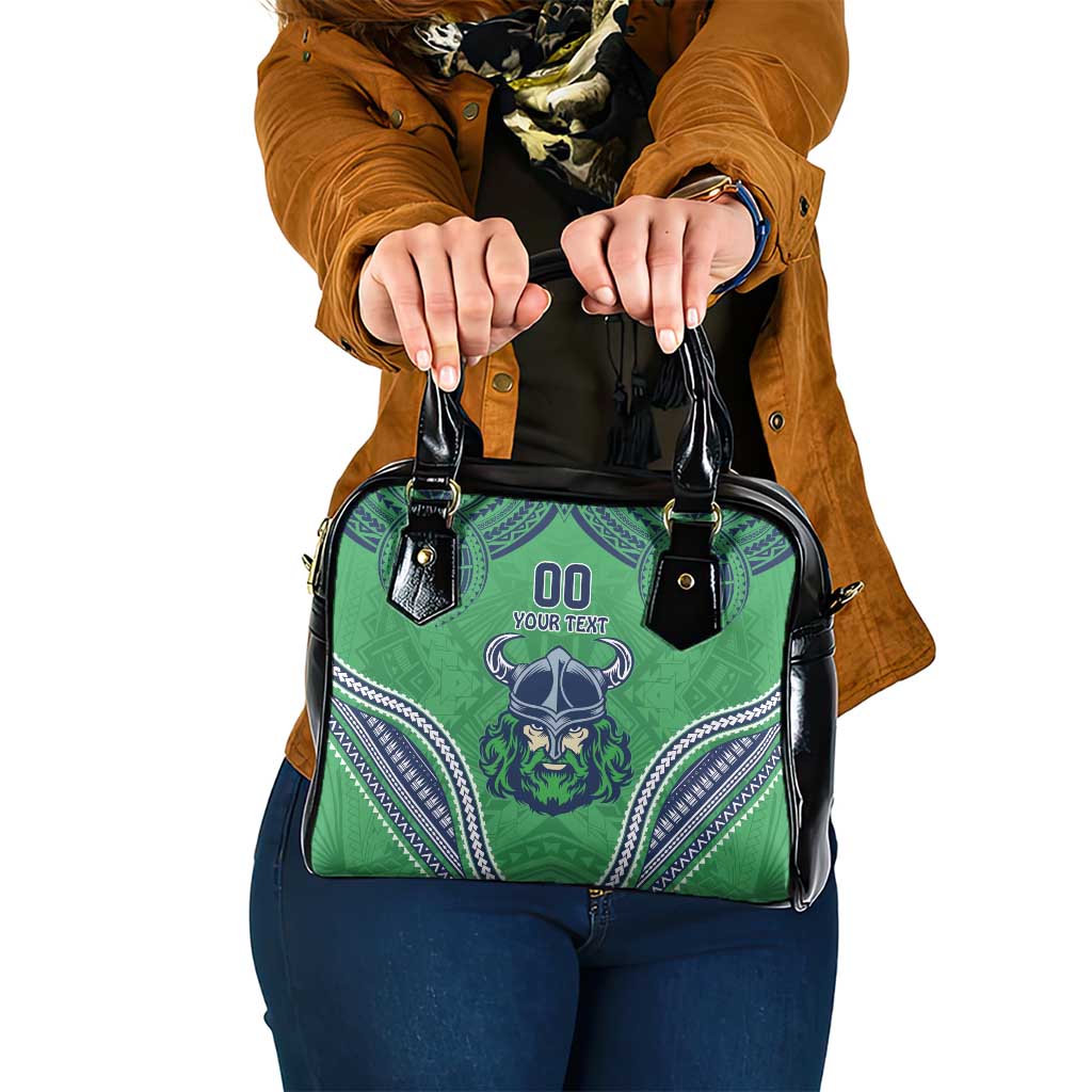 Raiders Rugby Custom Shoulder Handbag With Polynesian Style