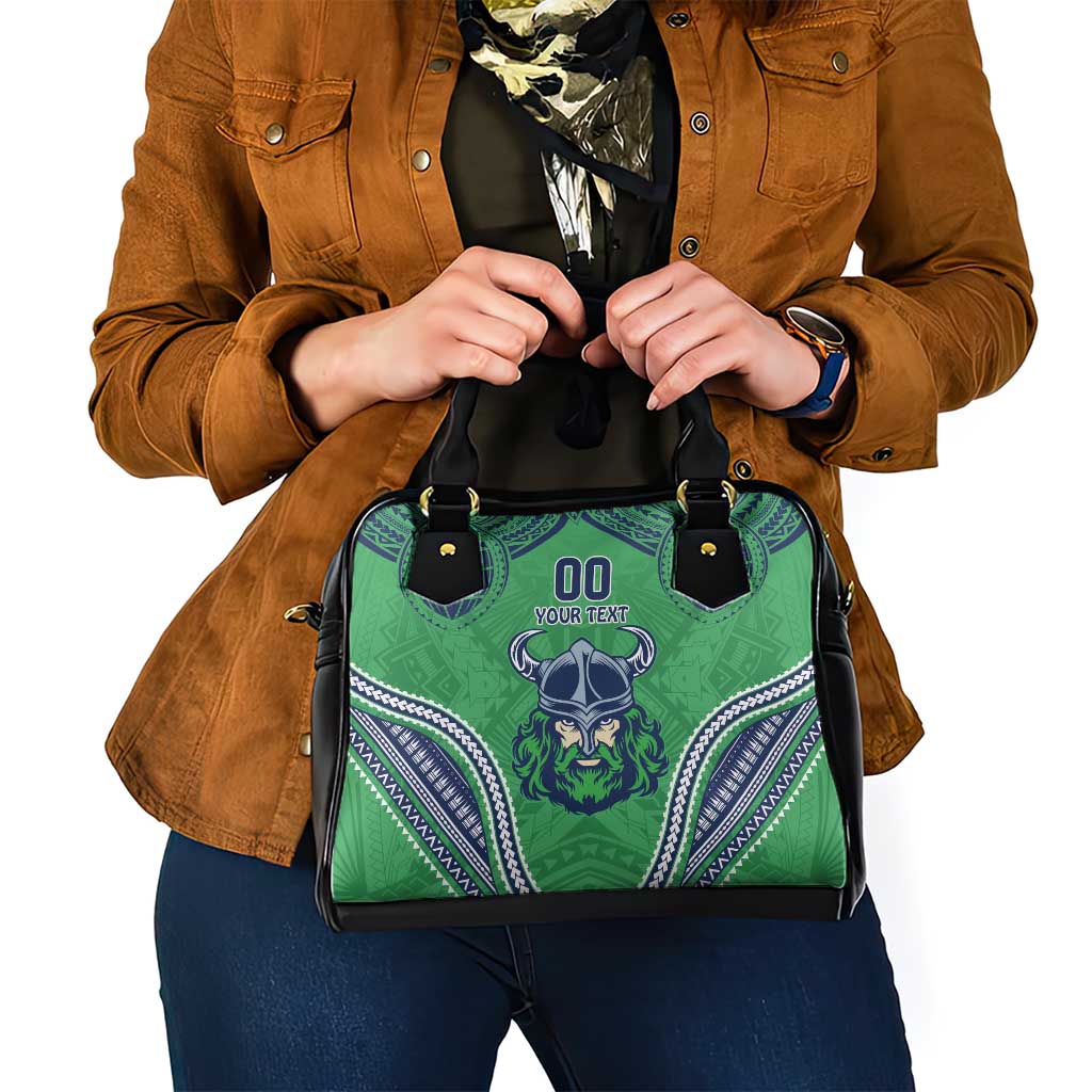 Raiders Rugby Custom Shoulder Handbag With Polynesian Style