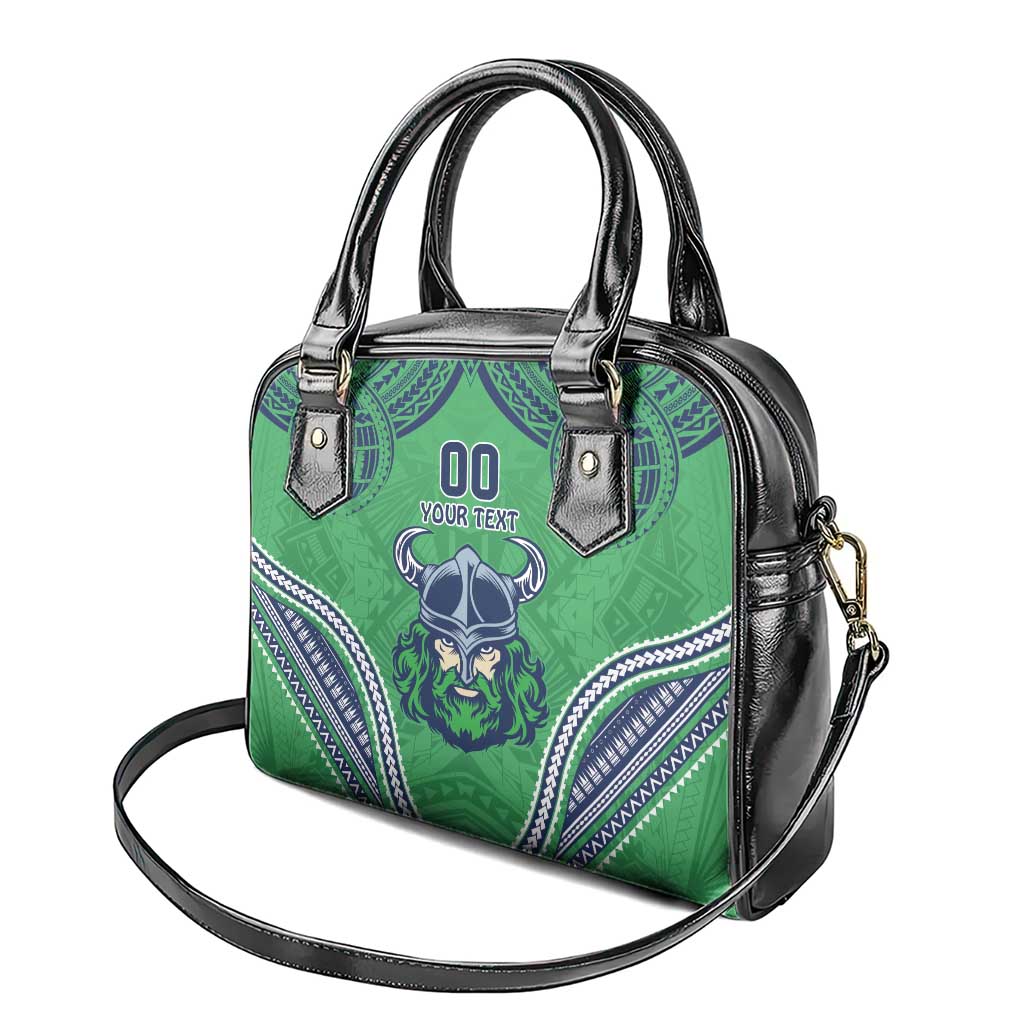 Raiders Rugby Custom Shoulder Handbag With Polynesian Style