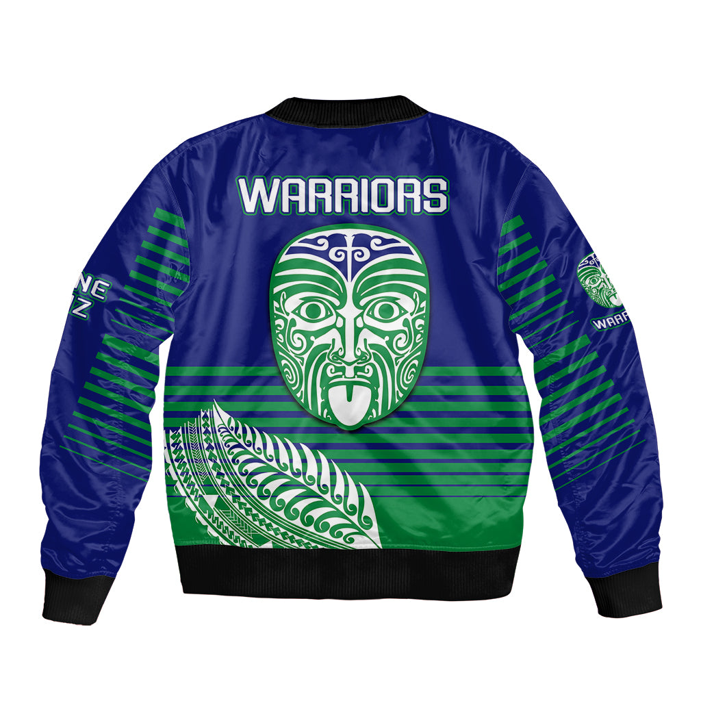 warriors-new-zealand-rugby-bomber-jacket-maori-face-ta-moko-simple-style