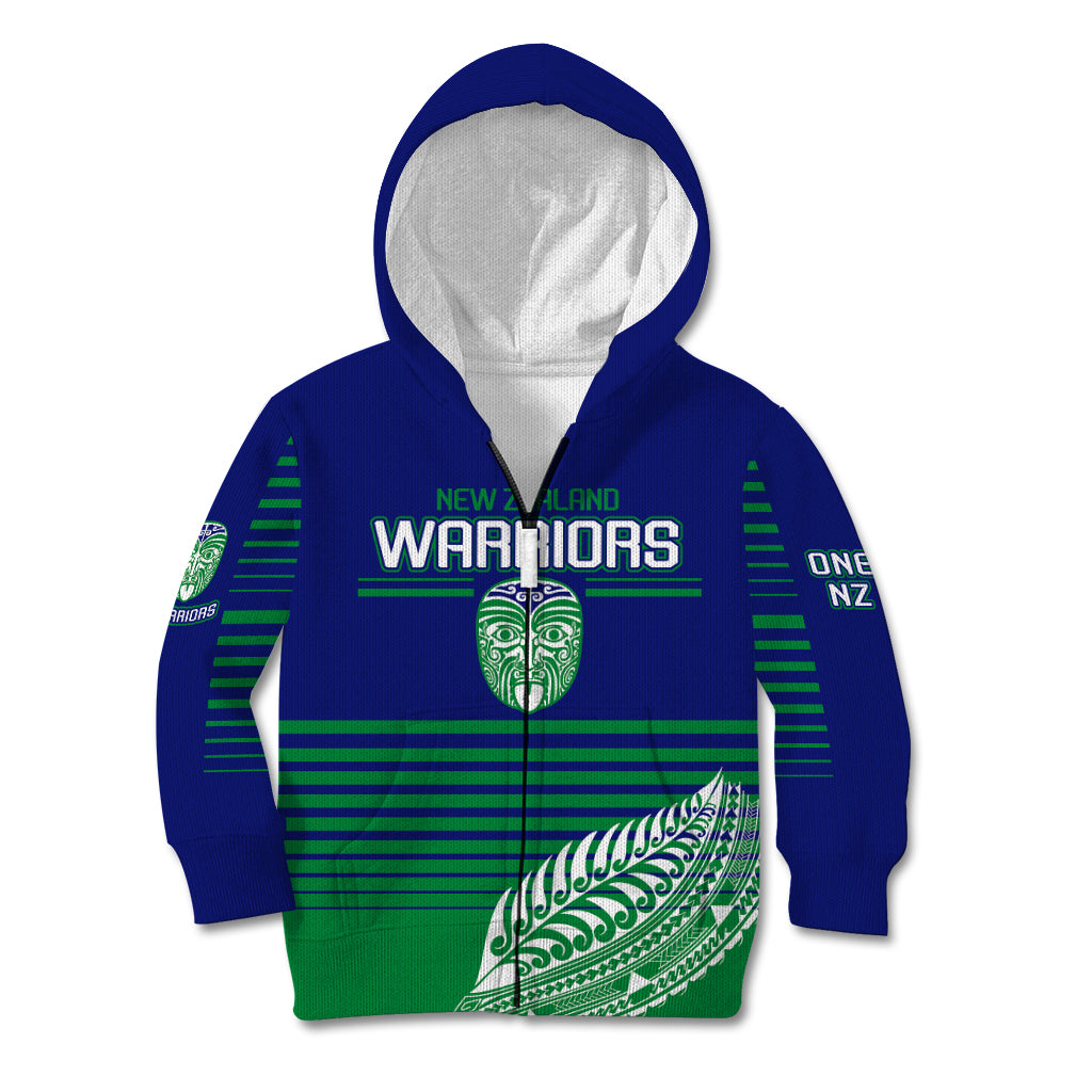 warriors-new-zealand-rugby-kid-hoodie-maori-face-ta-moko-simple-style