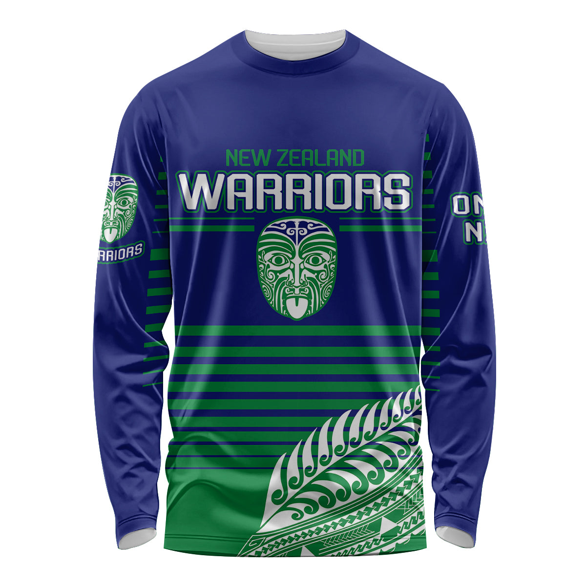 warriors-new-zealand-rugby-long-sleeve-shirt-maori-face-ta-moko-simple-style