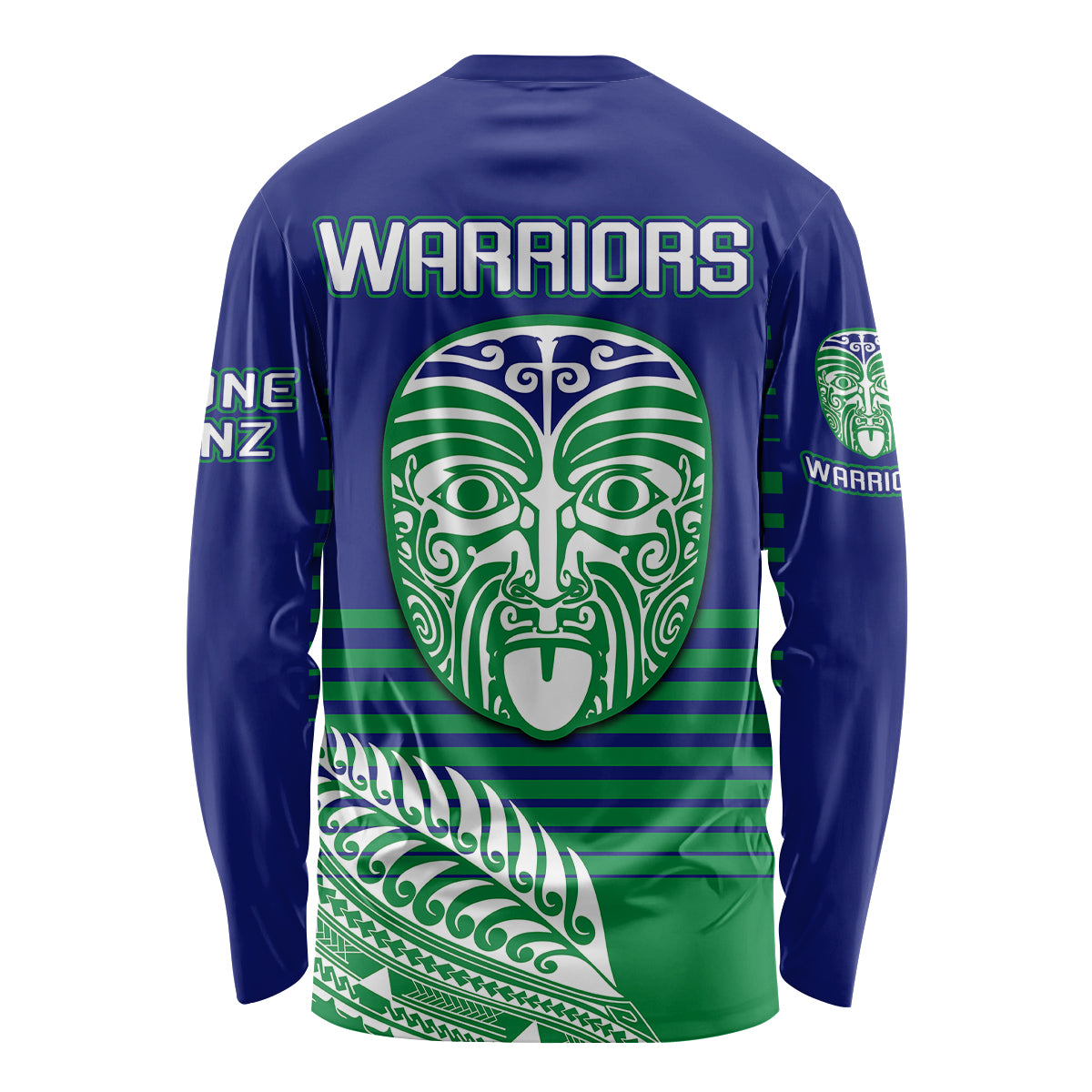 warriors-new-zealand-rugby-long-sleeve-shirt-maori-face-ta-moko-simple-style