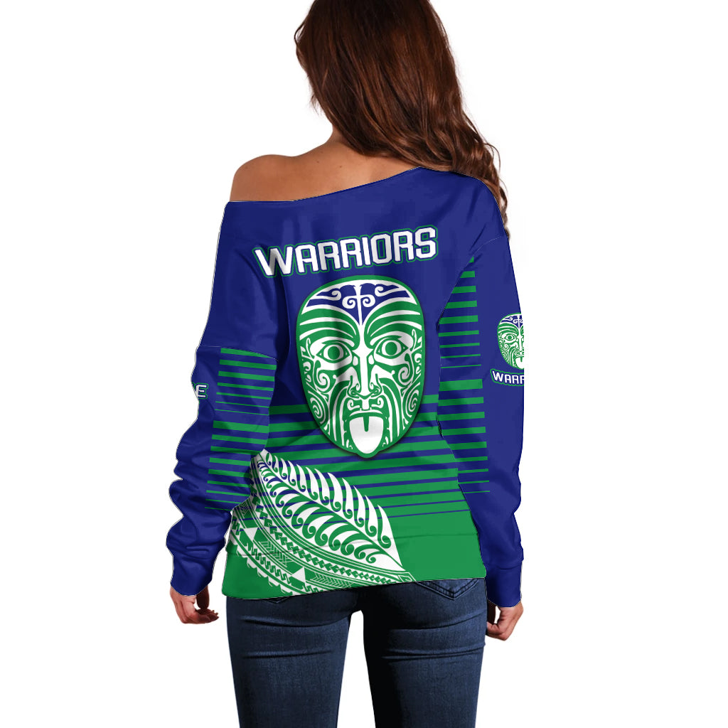 warriors-new-zealand-rugby-off-shoulder-sweater-maori-face-ta-moko-simple-style