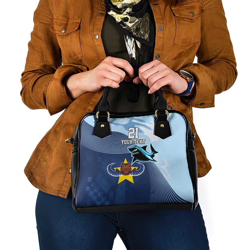 Sharks-Cowboys Rugby Custom Shoulder Handbag Half Dynamic Style