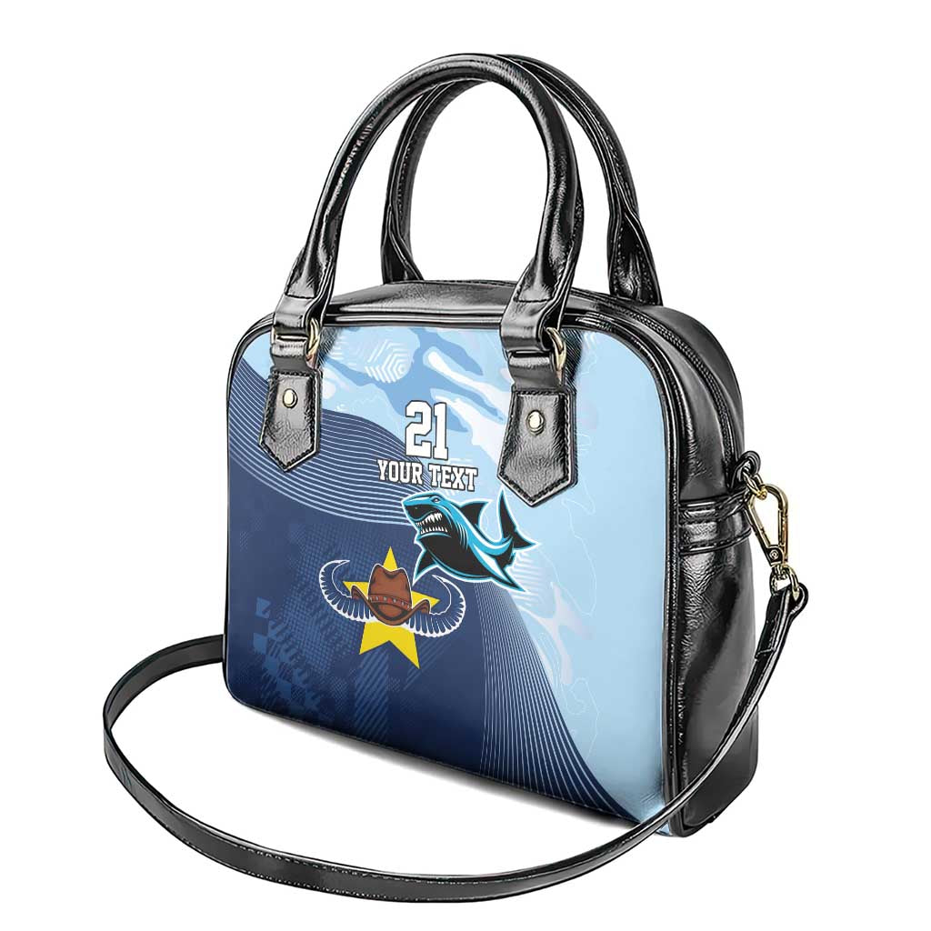 Sharks-Cowboys Rugby Custom Shoulder Handbag Half Dynamic Style