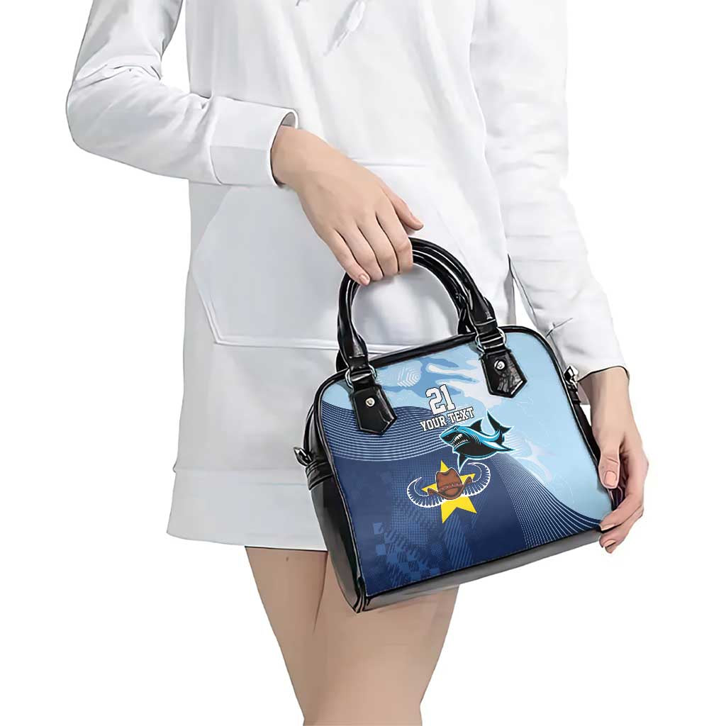 Sharks-Cowboys Rugby Custom Shoulder Handbag Half Dynamic Style