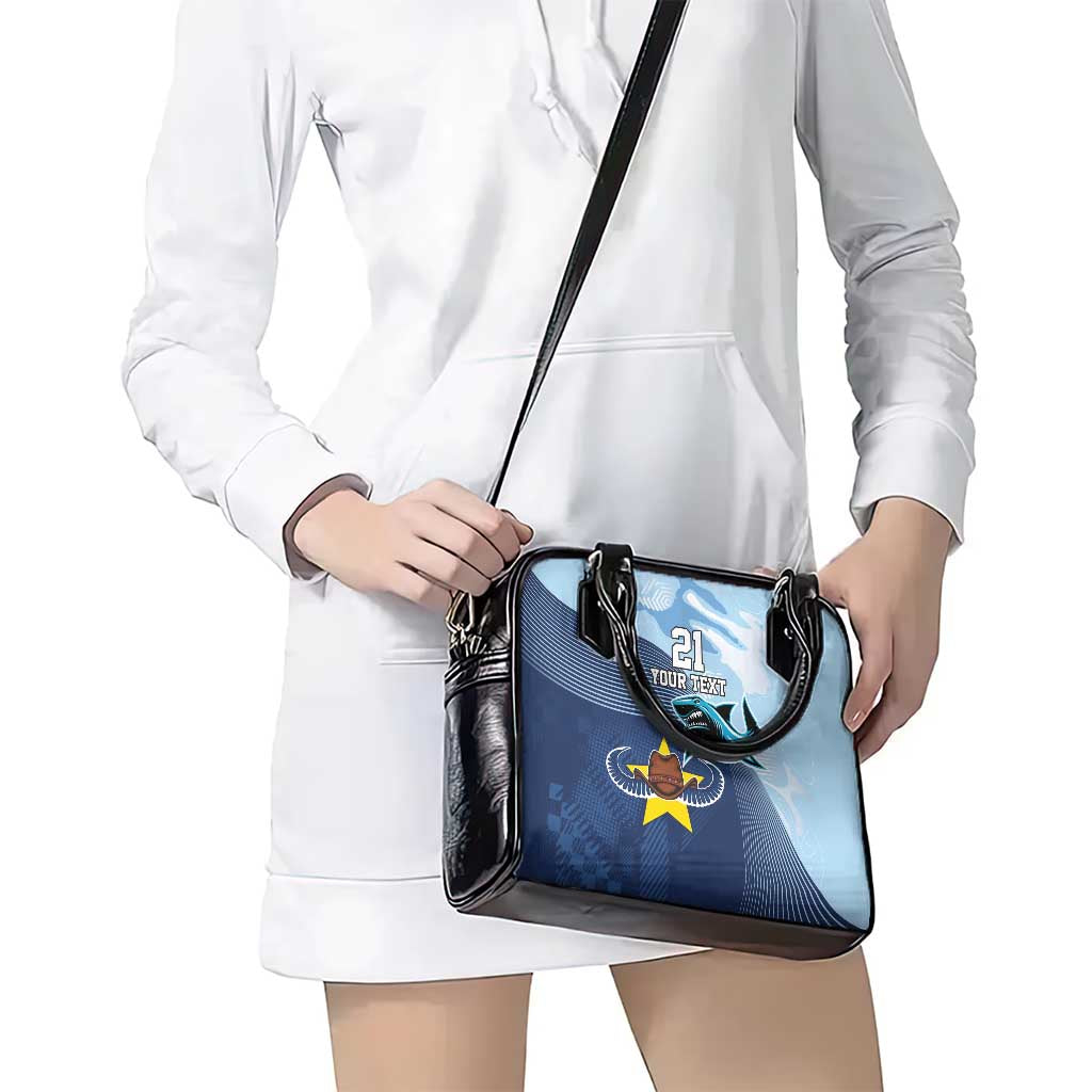 Sharks-Cowboys Rugby Custom Shoulder Handbag Half Dynamic Style