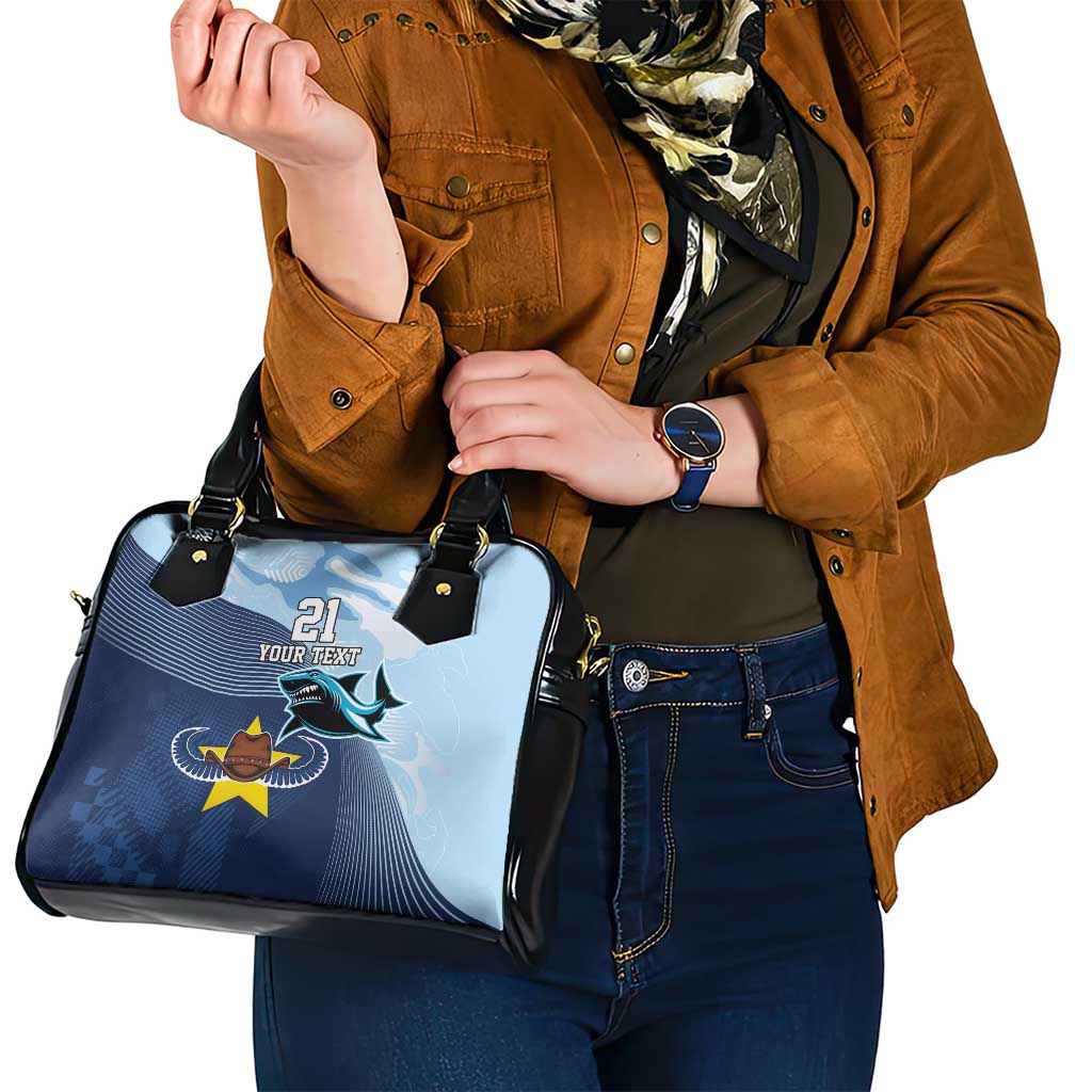 Sharks-Cowboys Rugby Custom Shoulder Handbag Half Dynamic Style