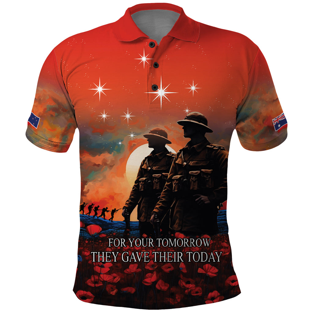 New Zealand ANZAC The Stars of Matariki Polo Shirt For Your Tomorrow They Gave Their Today