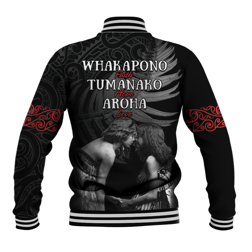 New Zealand Mother's Day Baseball Jacket Maori Hongi Aroha Ahau Ki A Koe Mama