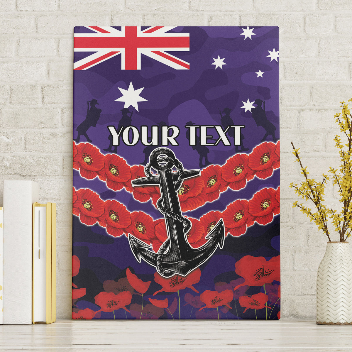 Custom Dockers Football Canvas Wall Art ANZAC Lest We Forget