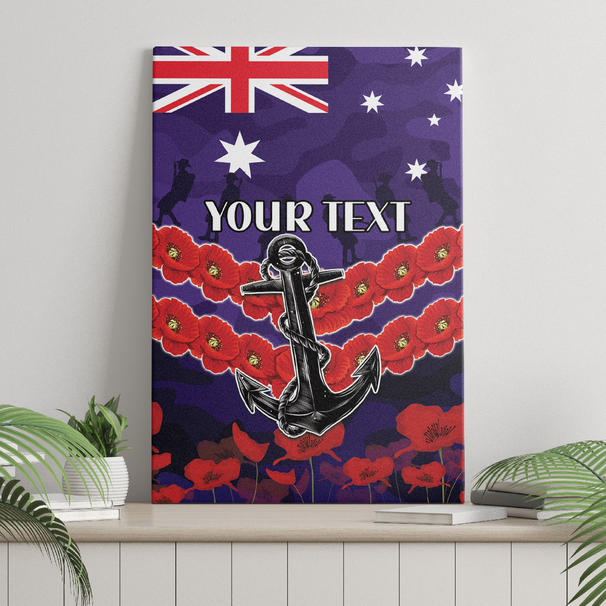 Custom Dockers Football Canvas Wall Art ANZAC Lest We Forget