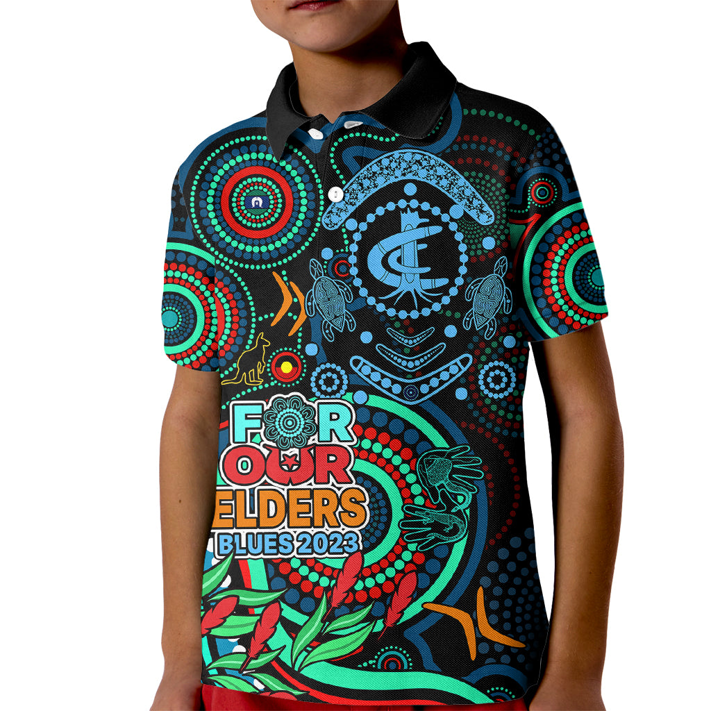 carlton-blues-football-aboriginal-art-kid-polo-shirt-naidoc-indigenous-tribal