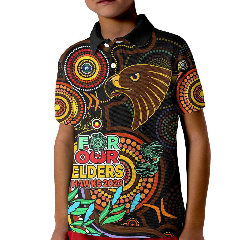 hawks-football-aboriginal-art-kid-polo-shirt-naidoc-indigenous-tribal