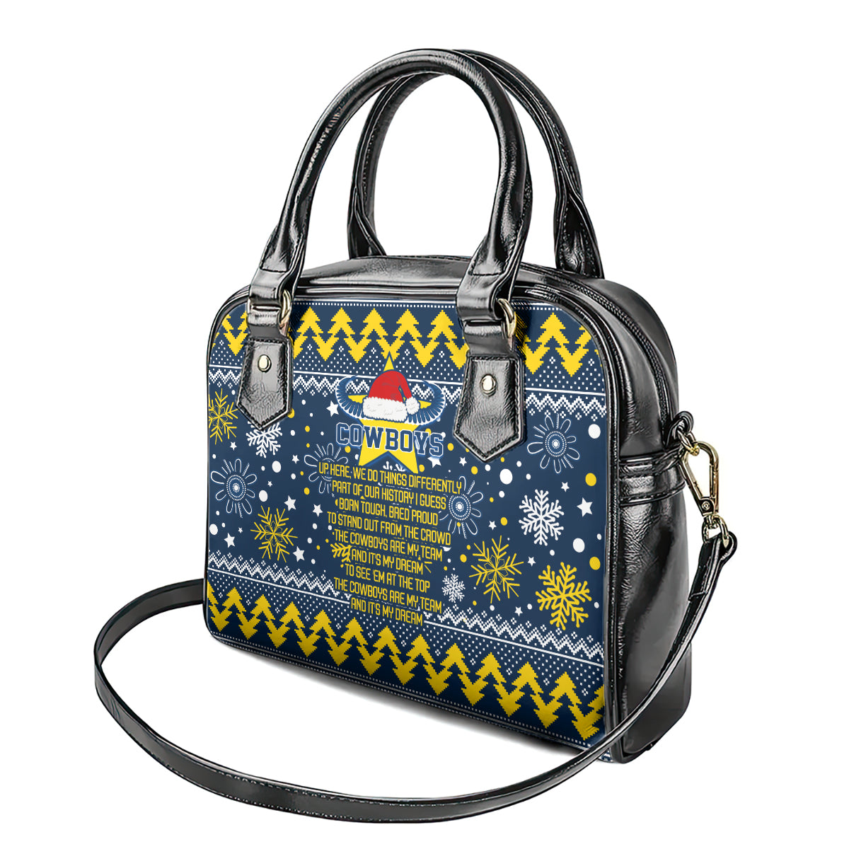 cowboys-rugby-shoulder-handbag-born-tough-bred-proud-christmas-vibe-2023