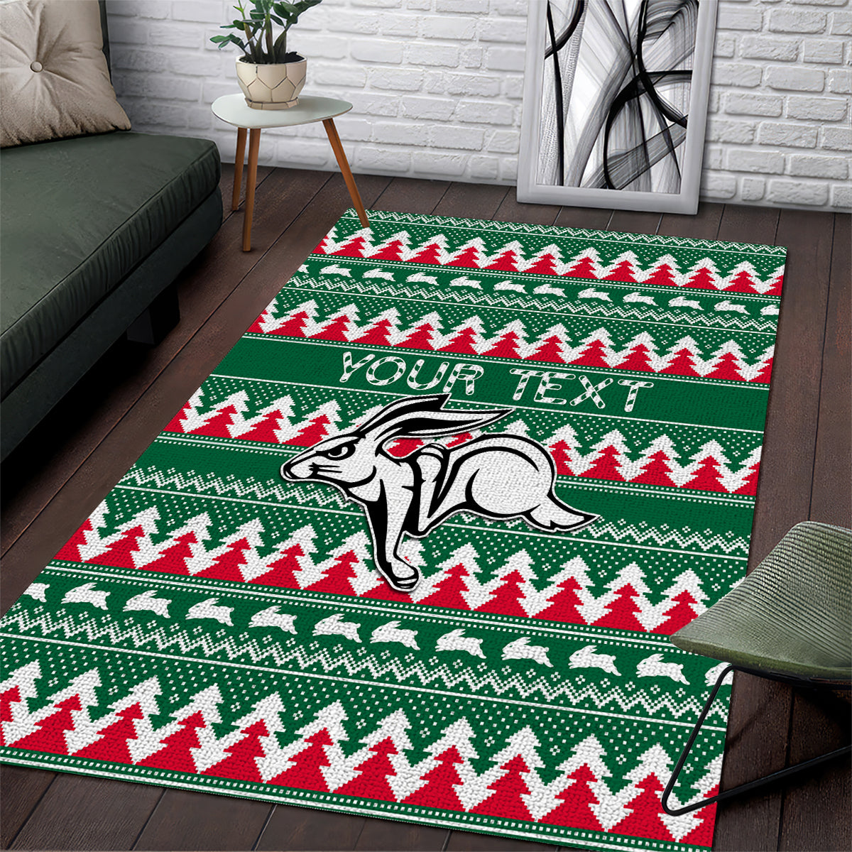 personalised-rabbitohs-rugby-area-rug-christmas-simple-vibe-2023