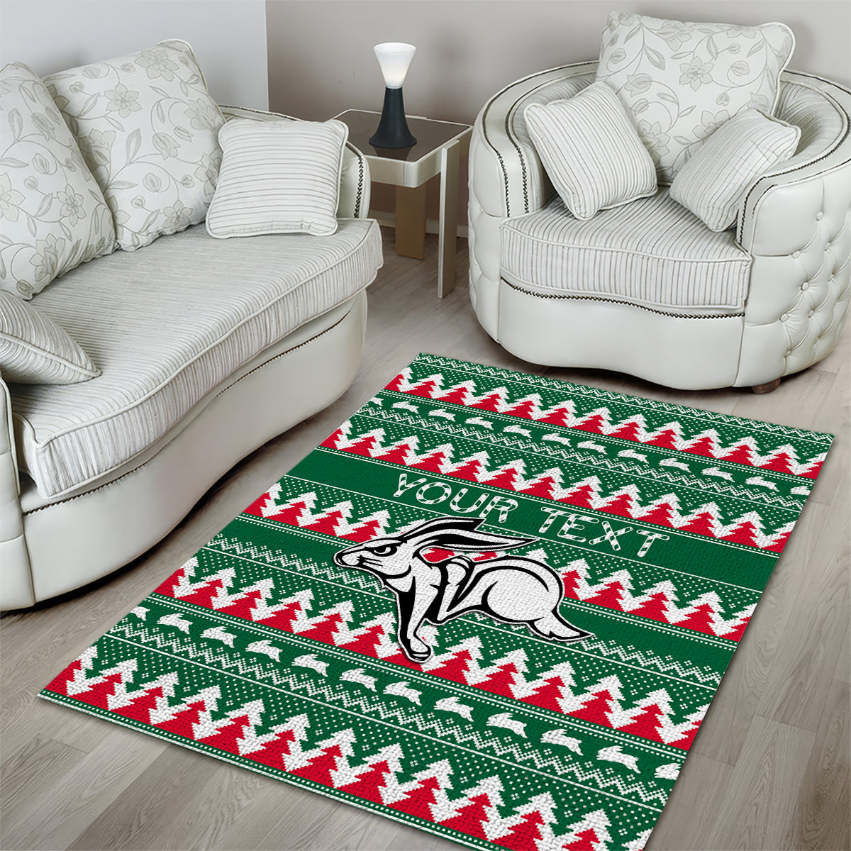 personalised-rabbitohs-rugby-area-rug-christmas-simple-vibe-2023