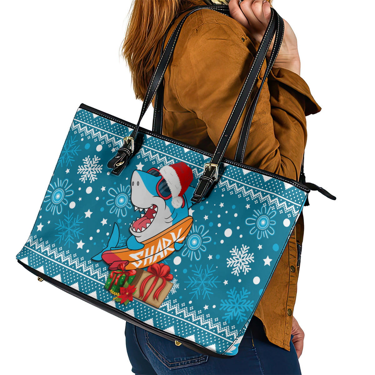 sharks-rugby-leather-tote-bag-chirstmas-vibe-2023