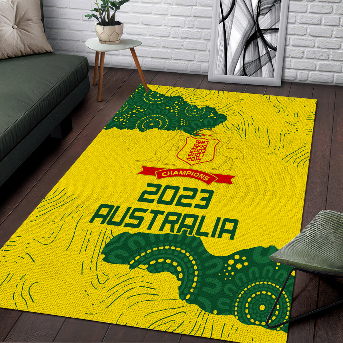 australia-cricket-area-rug-history-commemorative-world-cup-winners