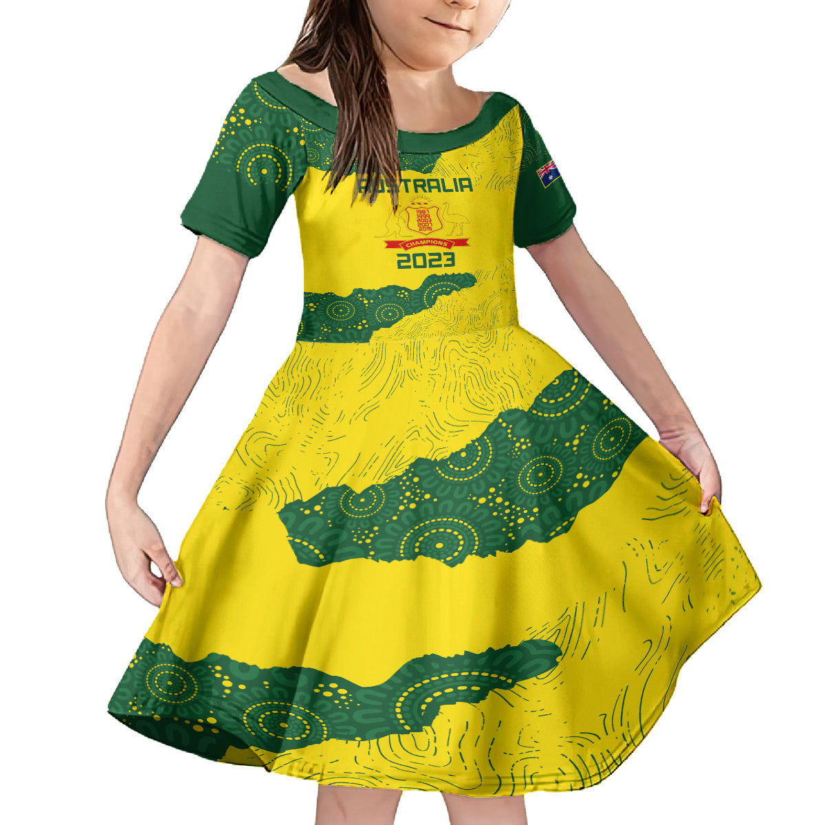 australia-cricket-kid-short-sleeve-dress-history-commemorative-world-cup-winners