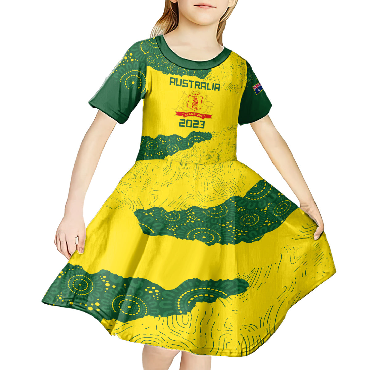 australia-cricket-kid-short-sleeve-dress-history-commemorative-world-cup-winners