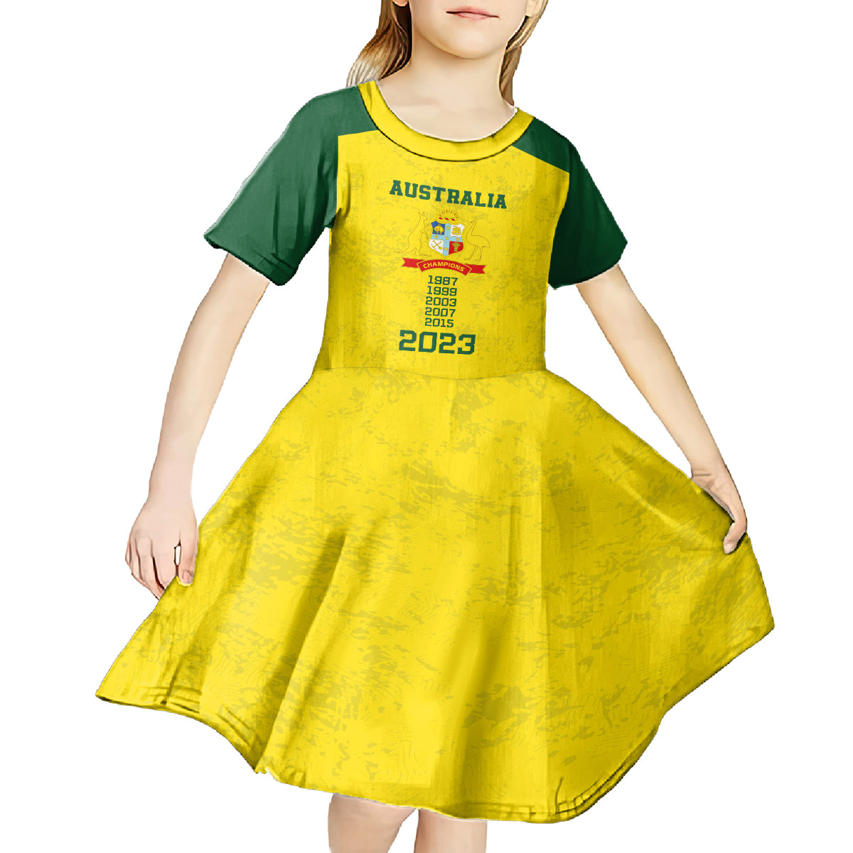 australia-cricket-kid-short-sleeve-dress-history-champions-world-cup-unique