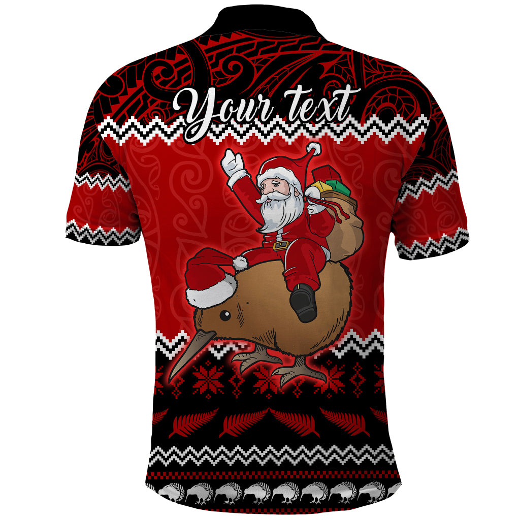 personalised-new-zealand-christmas-polo-shirt-kiwi-santa-claus-maori-meri-kirihimete