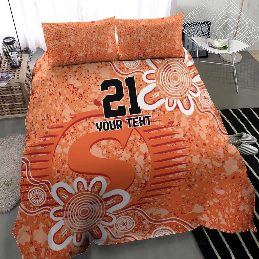 Australian Scorchers Cricket Custom Bedding Set Minimalism Aboriginal