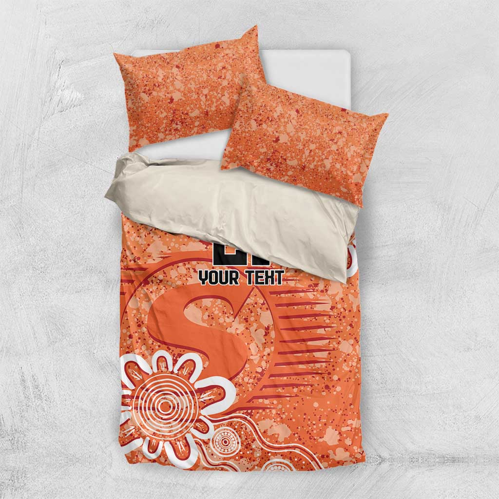 Australian Scorchers Cricket Custom Bedding Set Minimalism Aboriginal