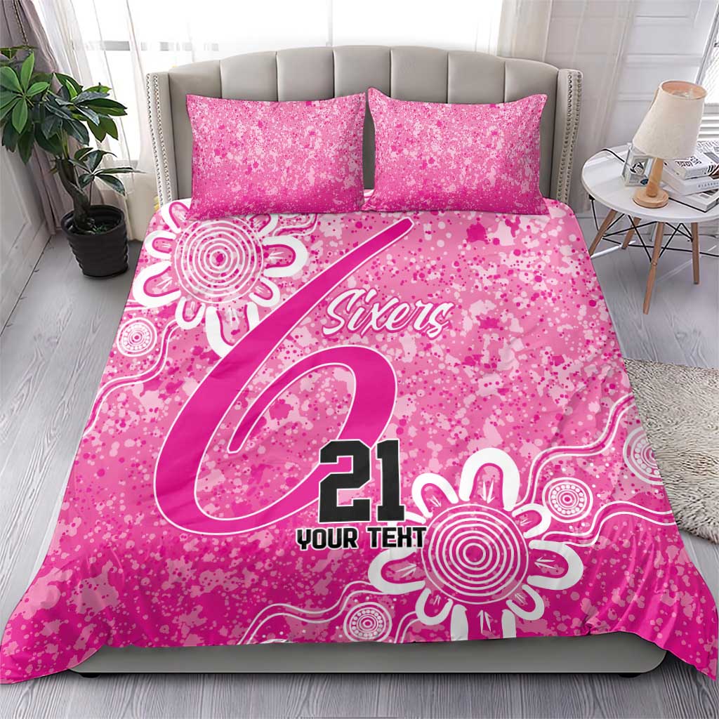 Australian Sixers Cricket Custom Bedding Set Minimalism Aboriginal