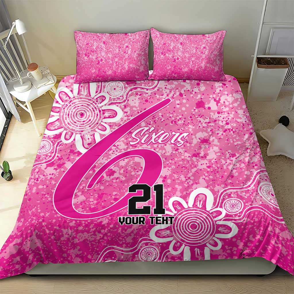 Australian Sixers Cricket Custom Bedding Set Minimalism Aboriginal