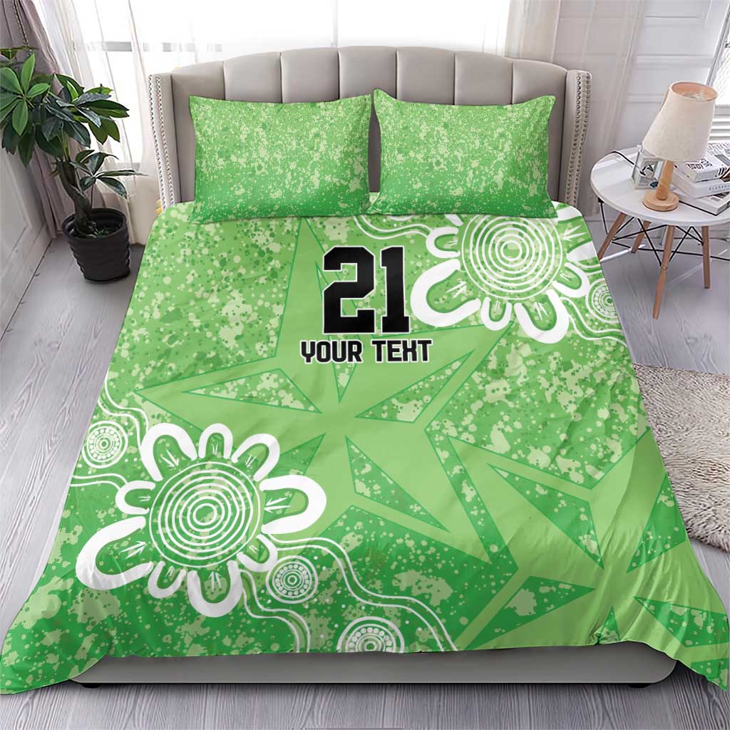 Australian Stars Cricket Custom Bedding Set Minimalism Aboriginal