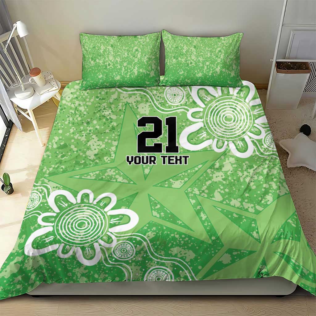 Australian Stars Cricket Custom Bedding Set Minimalism Aboriginal