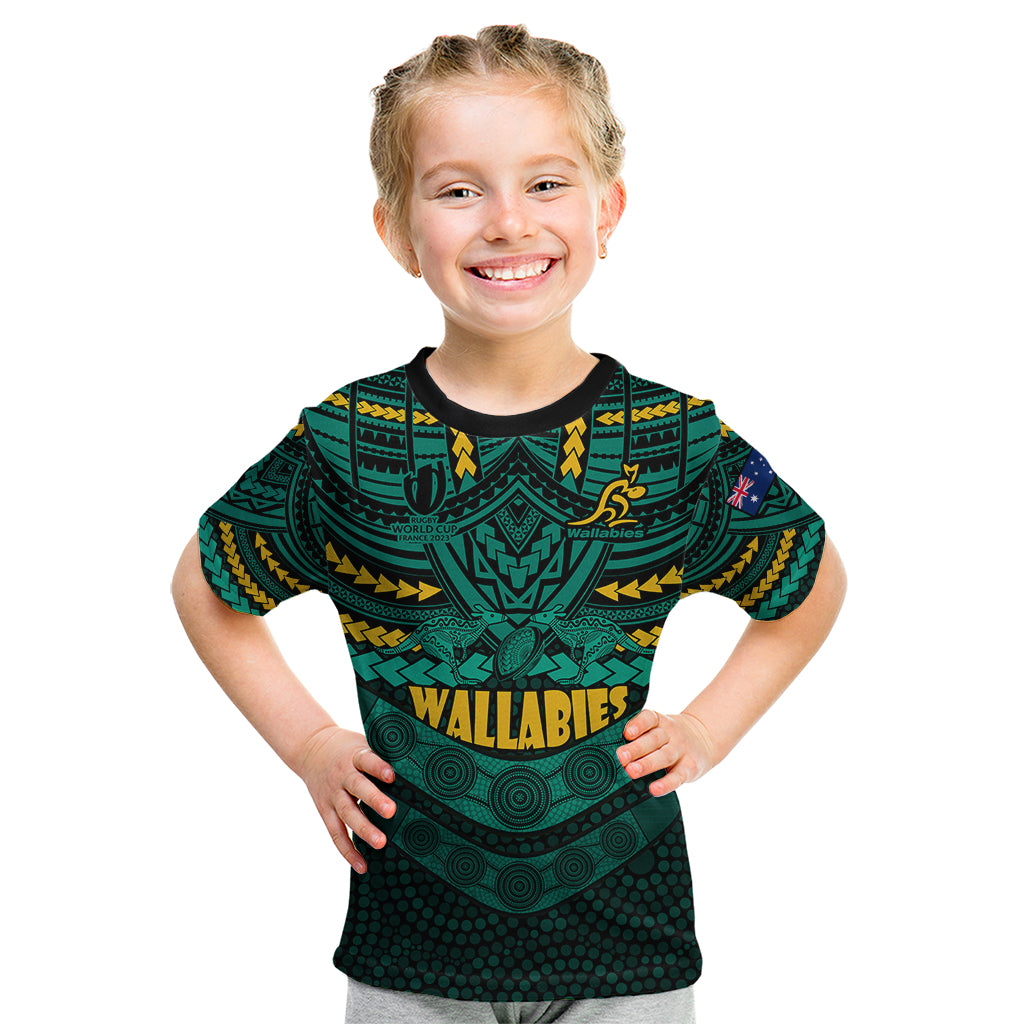 wallabies-rugby-kid-t-shirt-polynesian-and-aboriginal-special-green-version