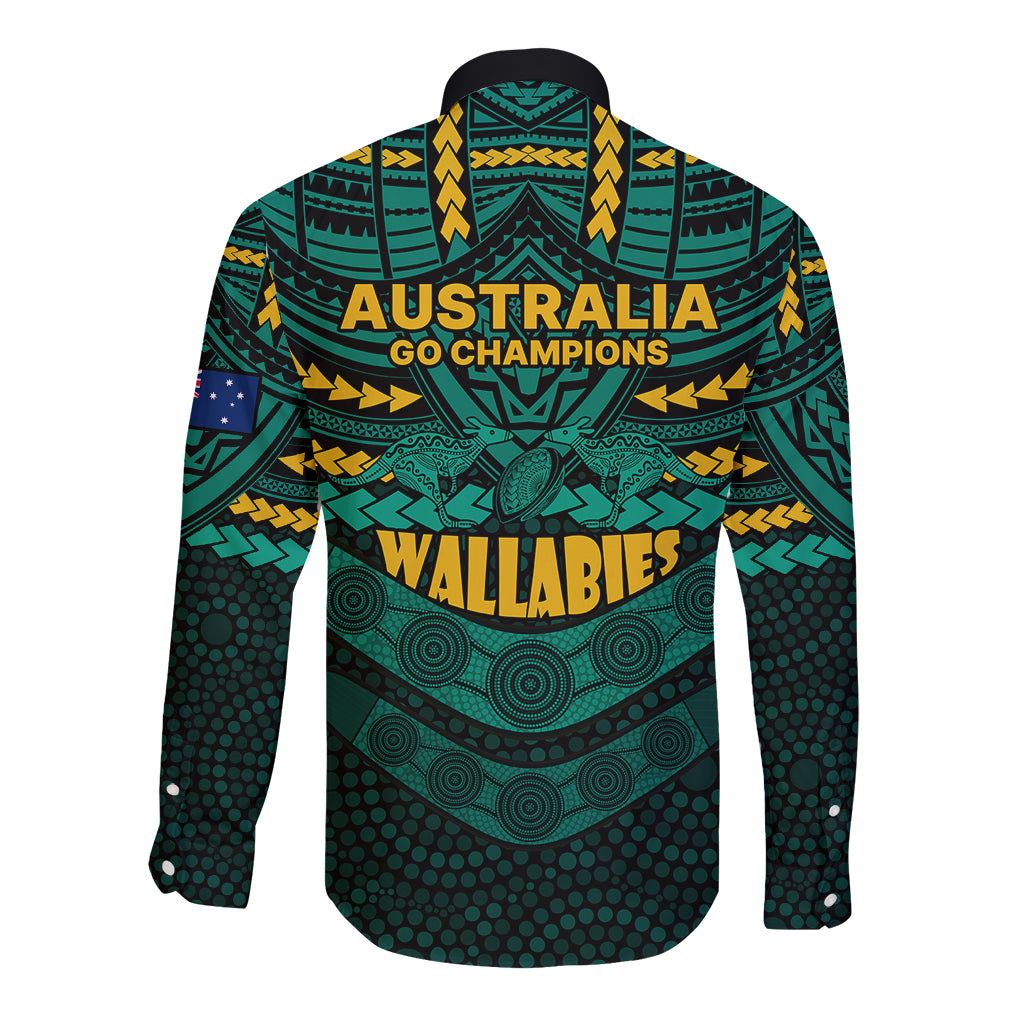 wallabies-rugby-long-sleeve-button-shirt-polynesian-and-aboriginal-special-green-version