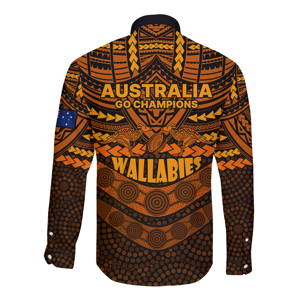 wallabies-rugby-long-sleeve-button-shirt-polynesian-and-aboriginal-special-orange-version