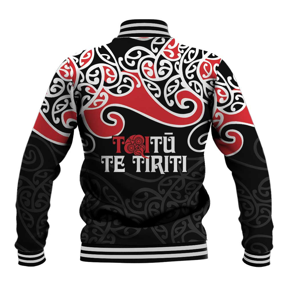 Aotearoa Toitu Te Tiriti Baseball Jacket New Zealand Stand Together Stand Stronger