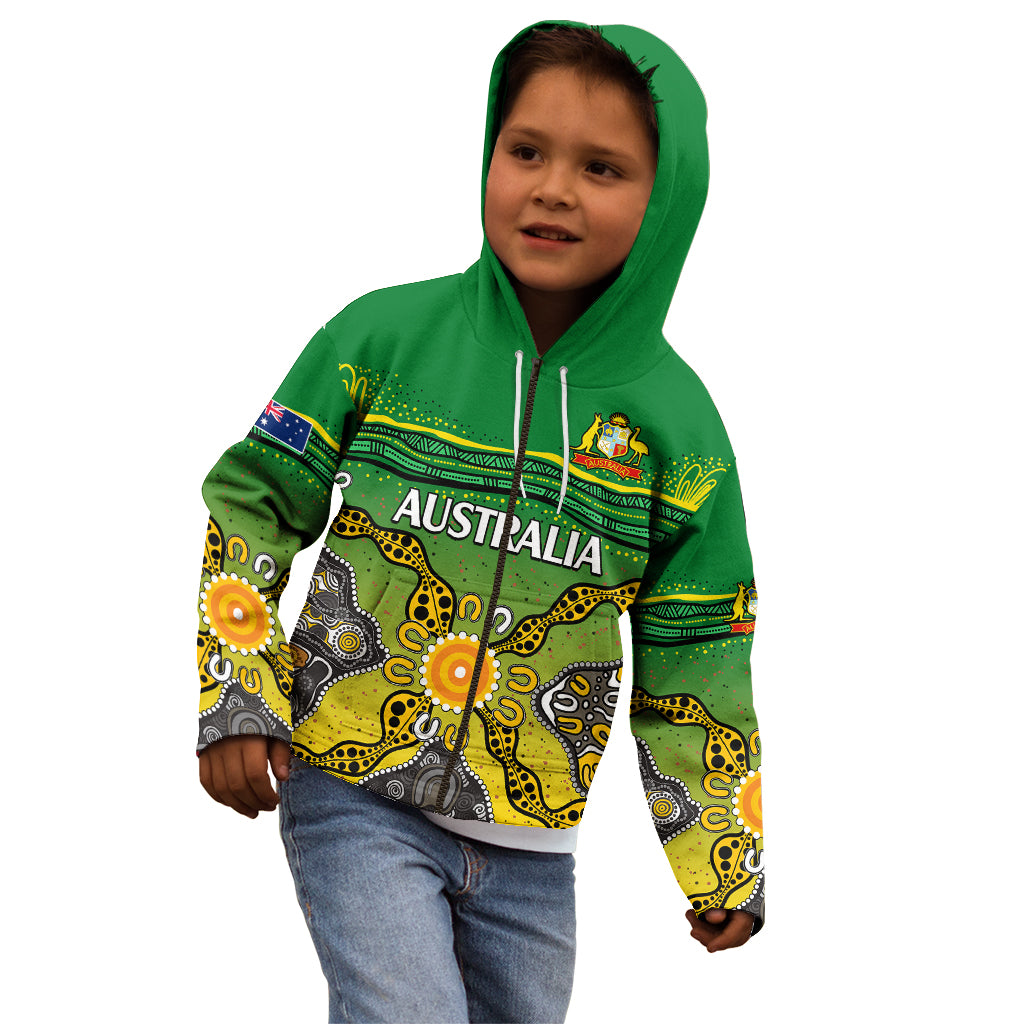 custom-text-and-number-australia-cricket-kid-hoodie-aboriginal-dots-style