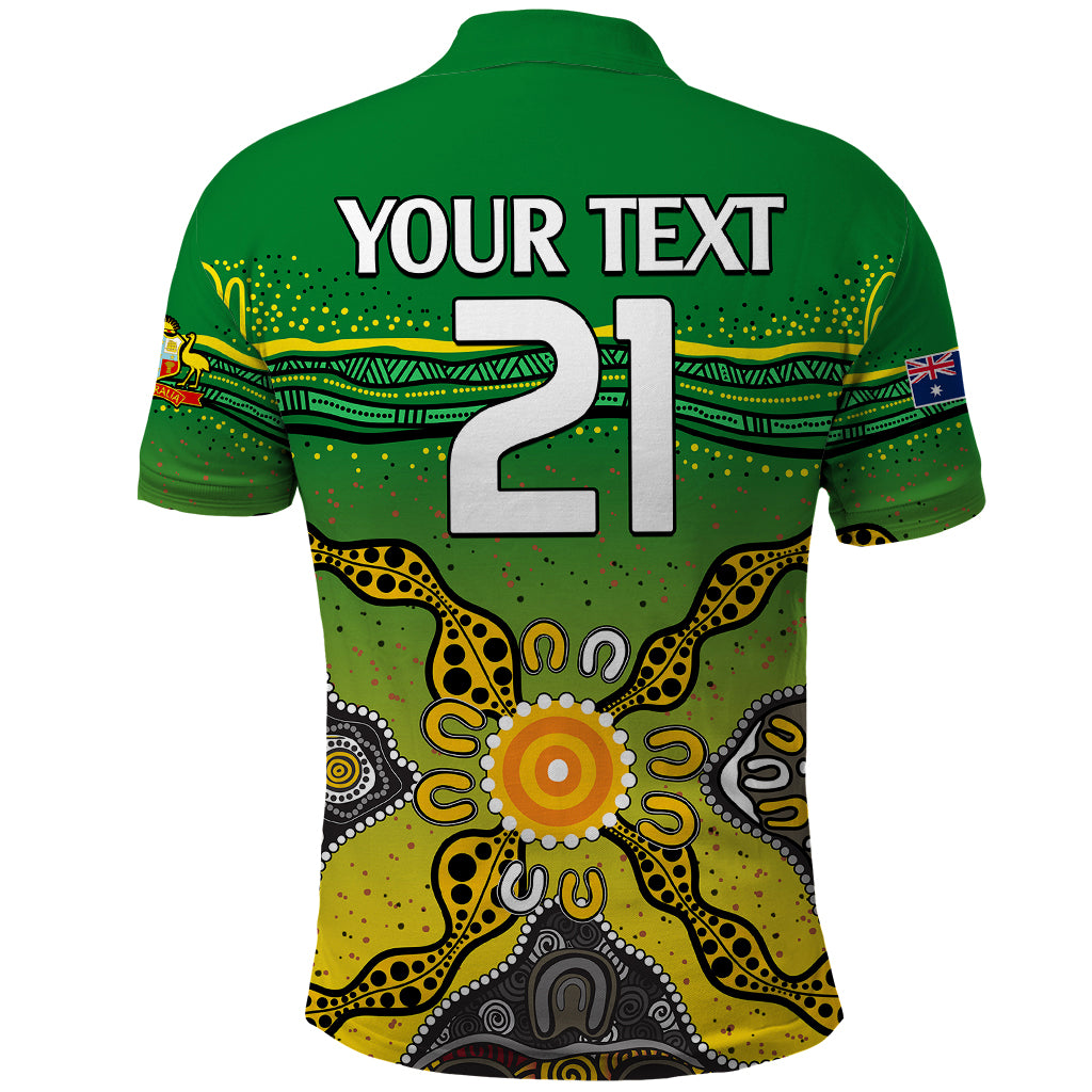 custom-text-and-number-australia-cricket-polo-shirt-aboriginal-dots-style