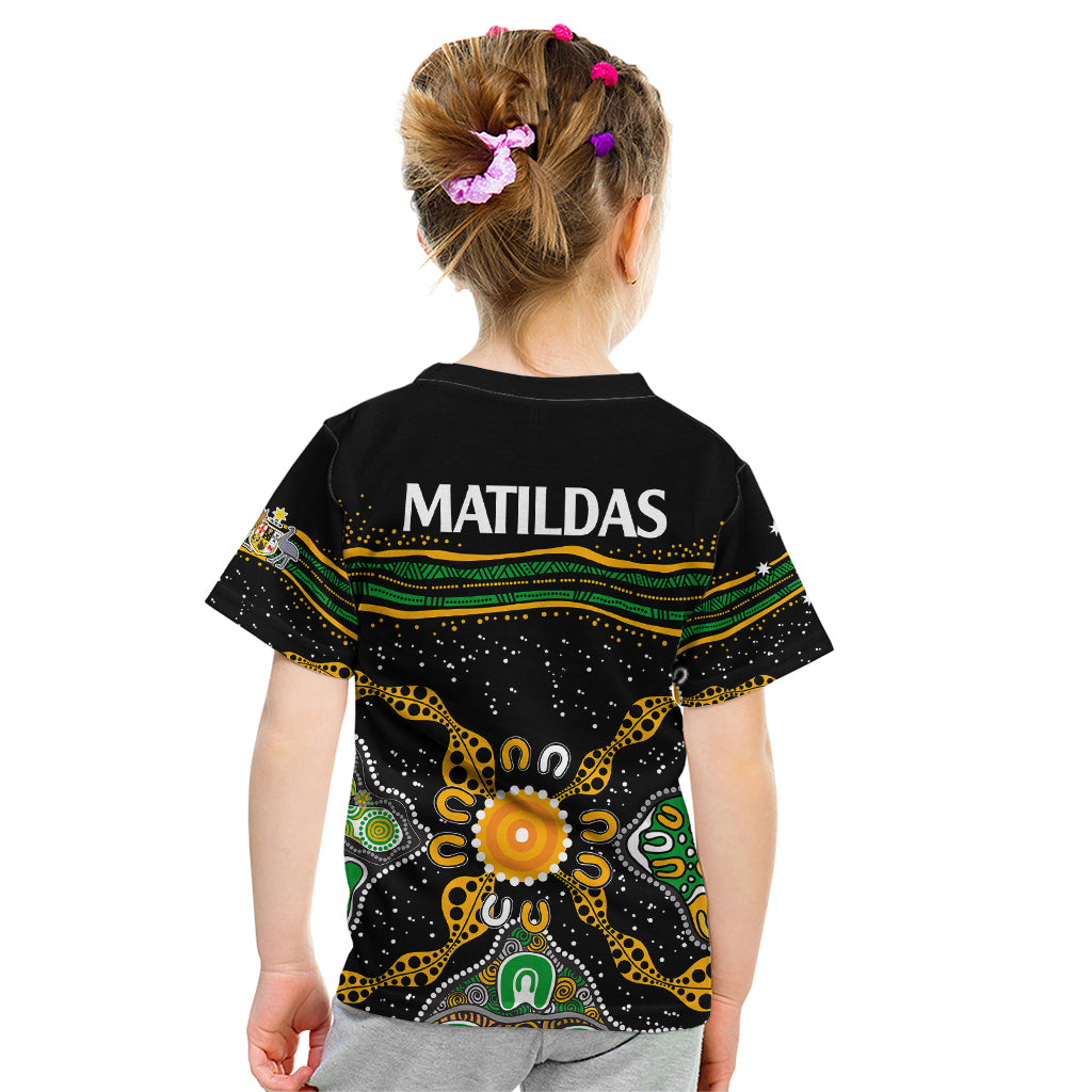 matildas-australia-soccer-kid-t-shirt-aboriginal-dots-style