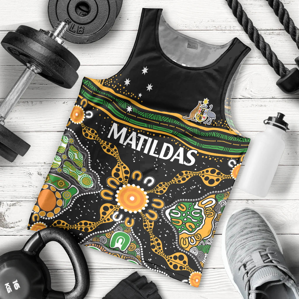 matildas-australia-soccer-men-tank-top-aboriginal-dots-style