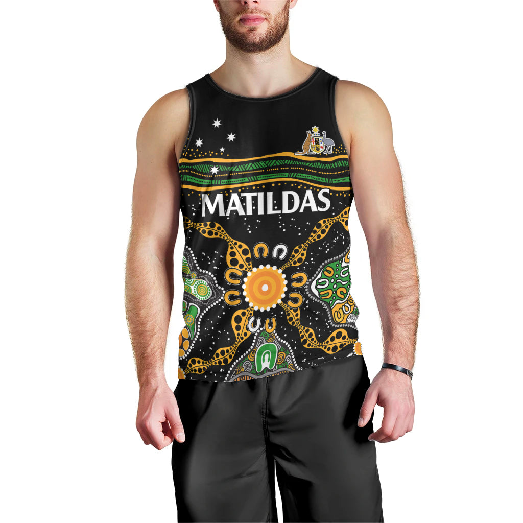 matildas-australia-soccer-men-tank-top-aboriginal-dots-style