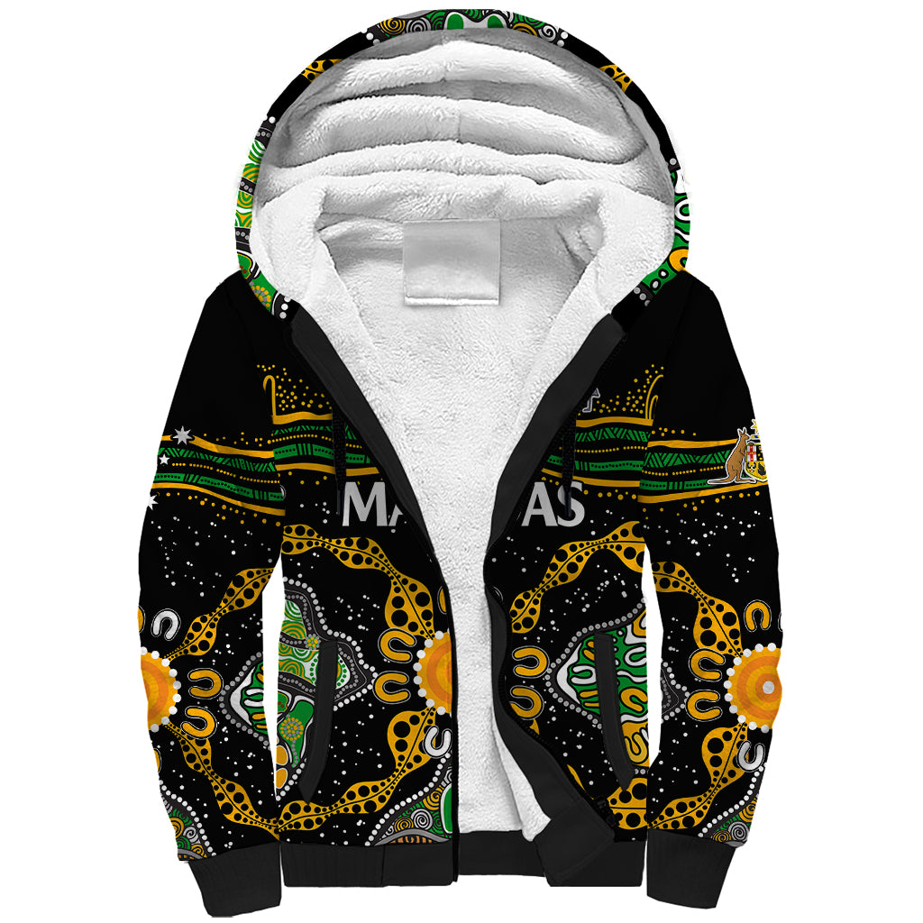 matildas-australia-soccer-sherpa-hoodie-aboriginal-dots-style