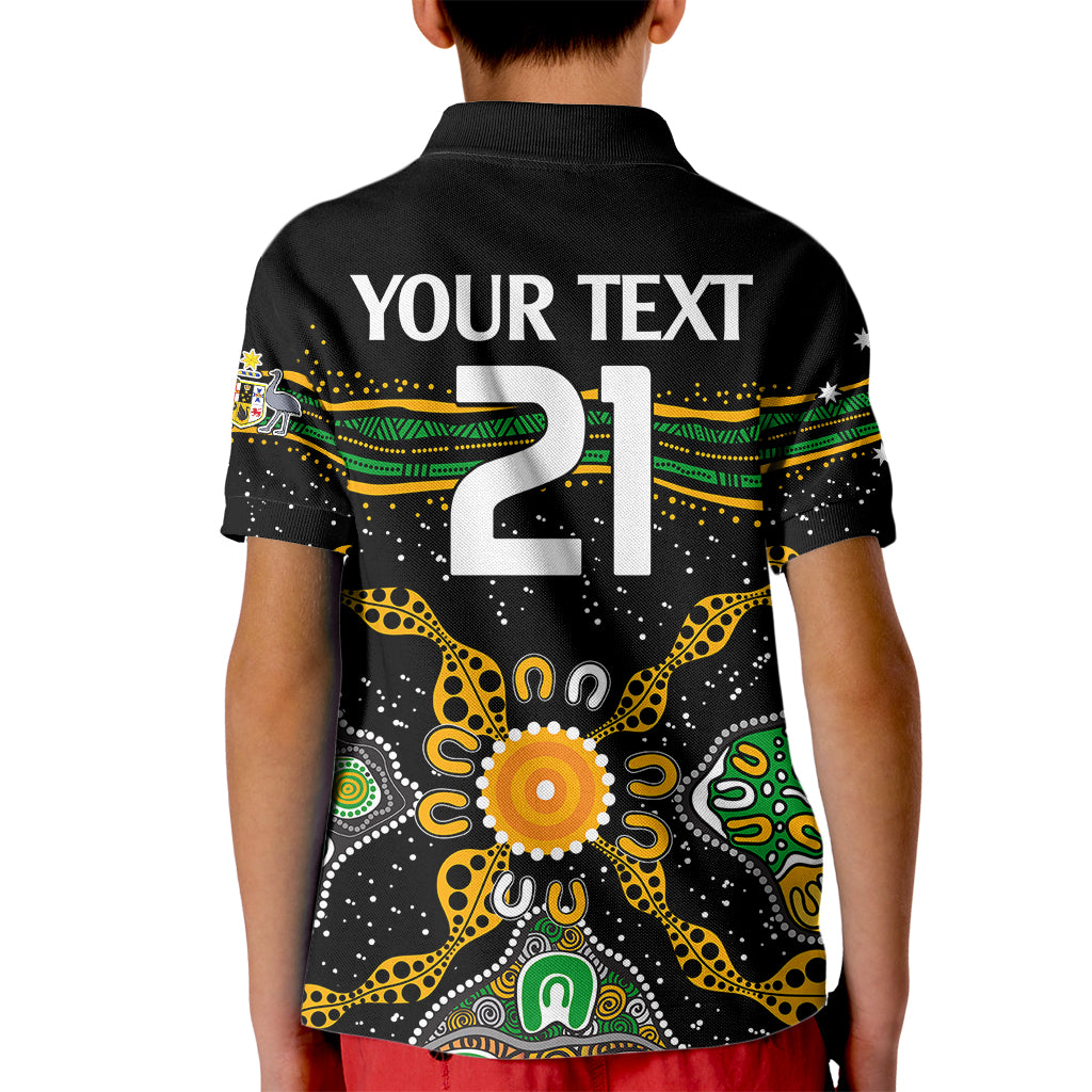 custom-text-and-number-matildas-australia-soccer-kid-polo-shirt-aboriginal-dots-style