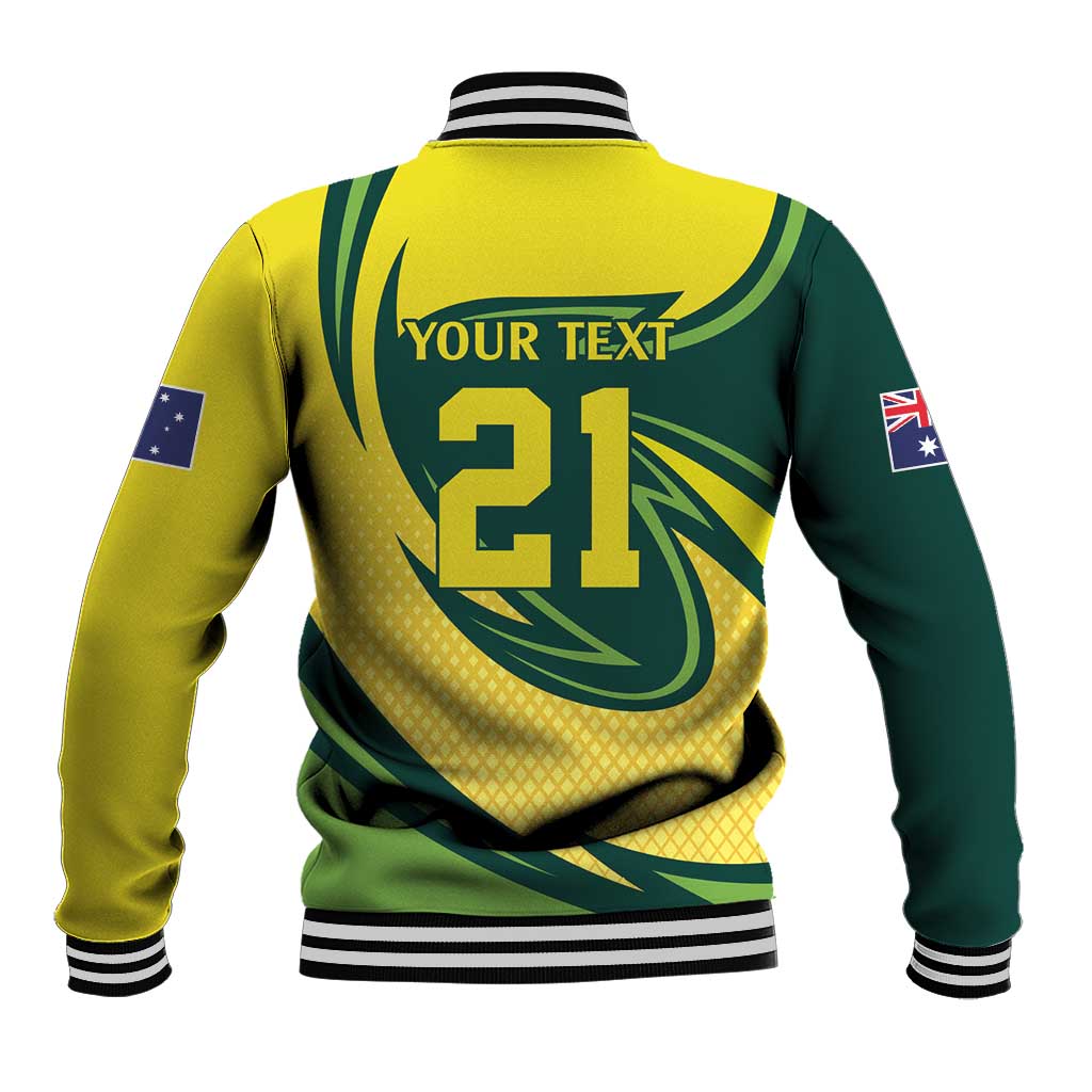 Australian Emu Cricket Custom Baseball Jacket Aussie National Color