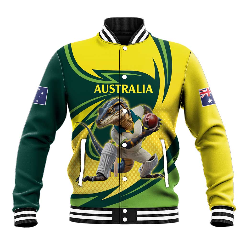 Australian Water Dragon Cricket Custom Baseball Jacket Aussie National Color