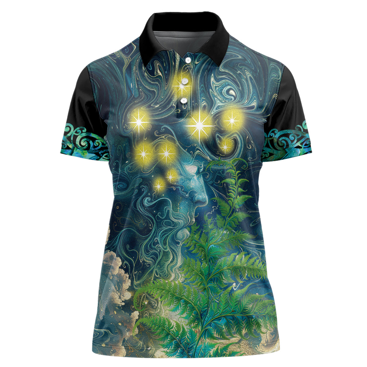 New Zealand Matariki Waipuna-a-rangi Women Polo Shirt He Roimata o Rangi