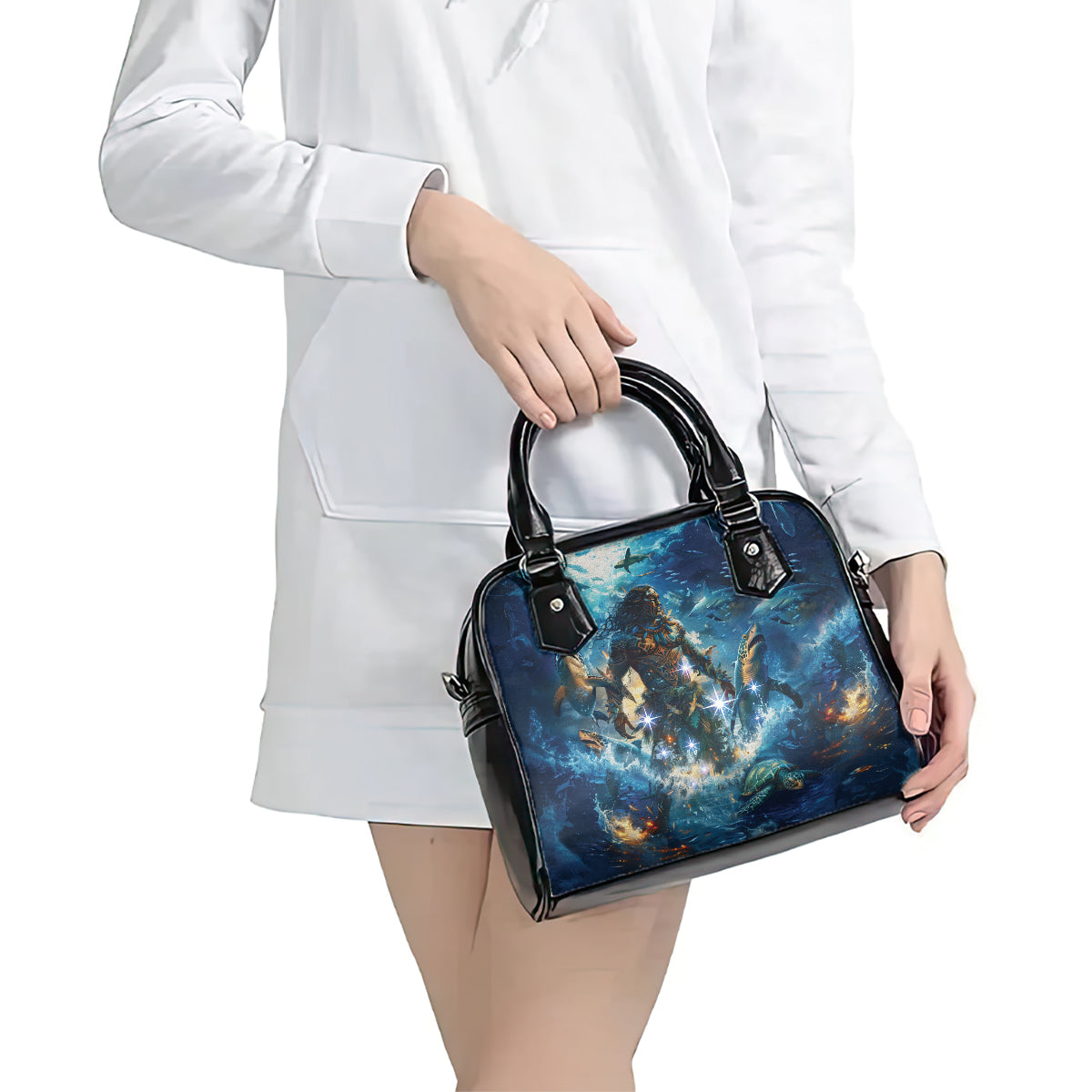 New Zealand Matariki Waita Shoulder Handbag The Way Of The Water