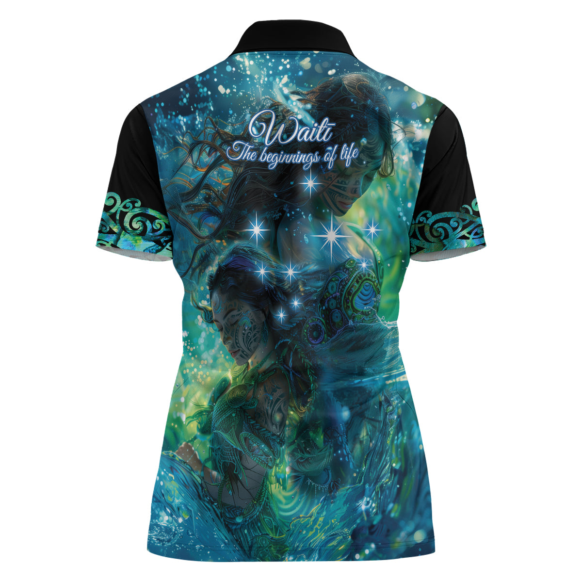 New Zealand Matariki Waiti Women Polo Shirt The Beginnings Of Life